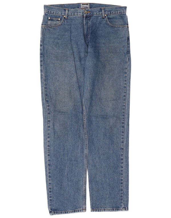 Vintage Ανδρικό ίσιο τζιν W38 L34 Μπλε βαμβακερό