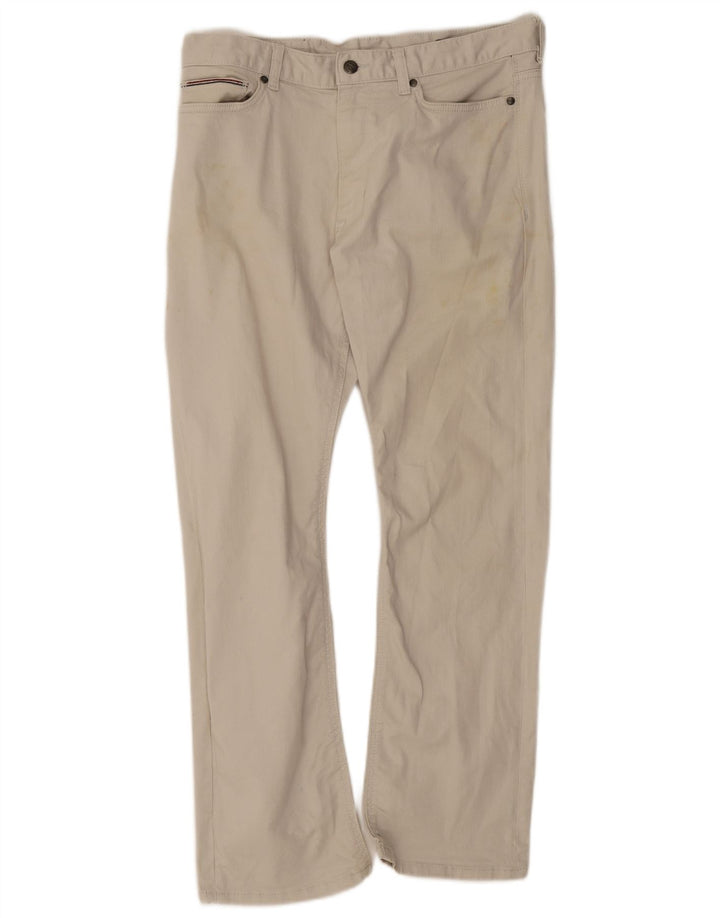 Marks & Spencer Ανδρικό Bootcut Casual Παντελόνι W32 L29 Μπεζ βαμβακερό