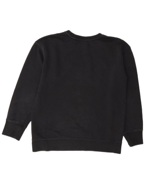 Nike Girls Φούτερ Jumper 13-14 Years XL Μαύρο βαμβακερό