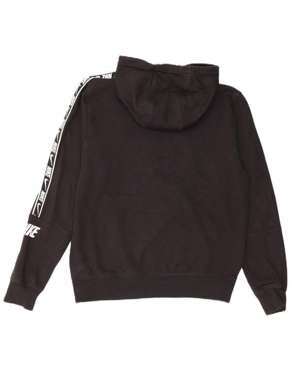 Μπλοκ χρώματος Nike Mens Standard Fit Graphic Hoodie Jumper Medium Black Colorblock