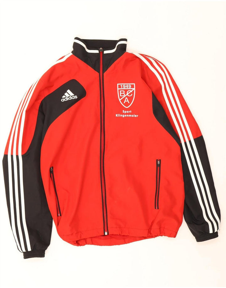 Ανδρική φόρμα γυμναστικής Adidas Top Jacket UK 40/42 Medium Red Colourblock