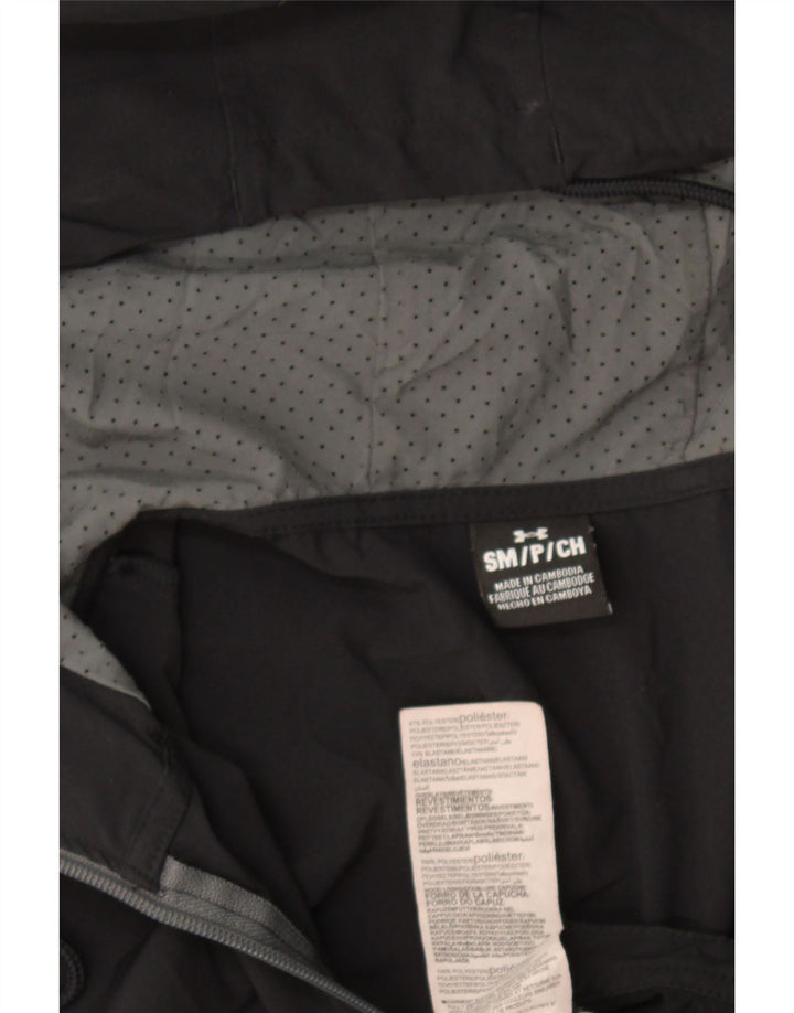 Ανδρικό μπουφάν βροχής με κουκούλα Under Armour UK 36 Small Black Colourblock