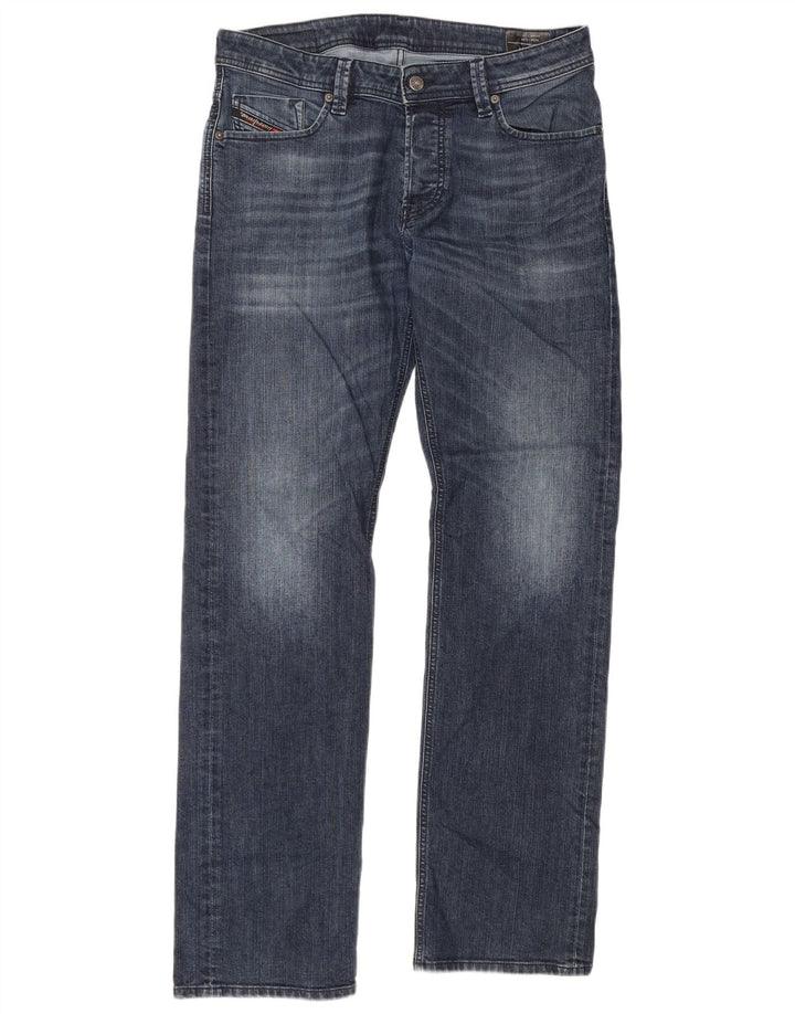 DIESEL Γυναικείο ίσιο τζιν W34 L34 Navy Blue Cotton