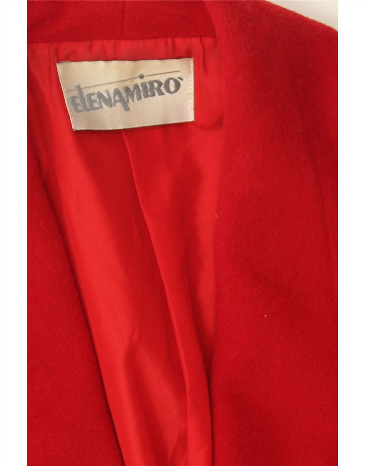 ELENA MIRO Womens 2 Button Blazer Jacket UK 16 Large Red Wool Vintage ELENA MIRO and Second-Hand ELENA MIRO from Messina Hembry 