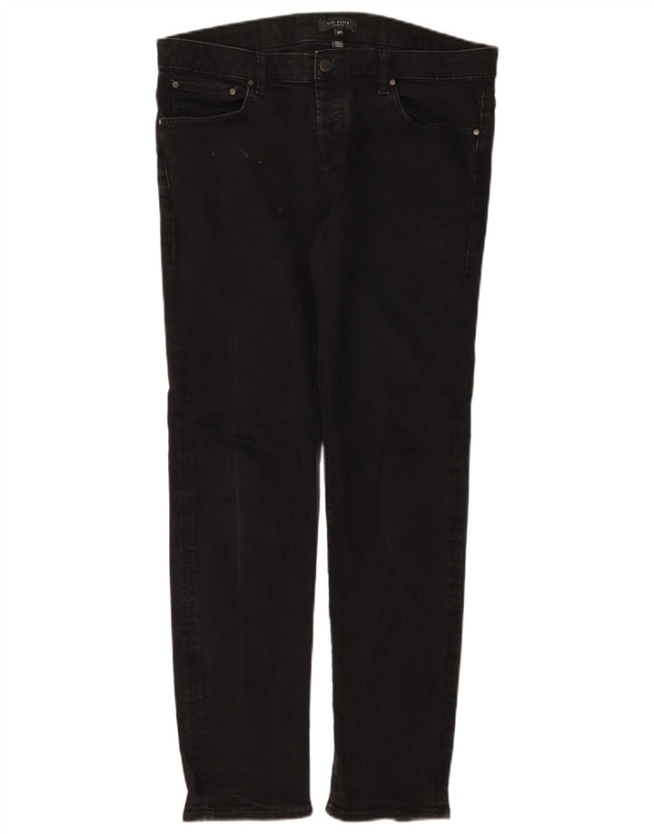 Ted Baker Ανδρικό Slim Jeans W34 L30 Μαύρο Πολυεστέρας