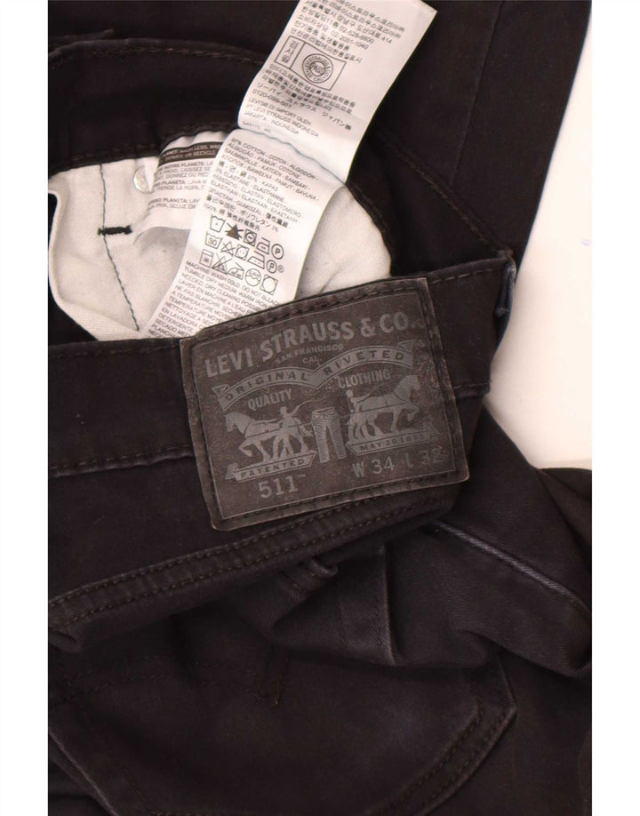 Levi's Ανδρικά Τζιν 511 Slim W34 L32 Μαύρο Βαμβακερό
