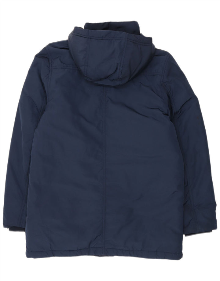 Tommy Hilfiger Boys με κουκούλα με επένδυση παλτό 13-14 ετών Navy Blue Polyester