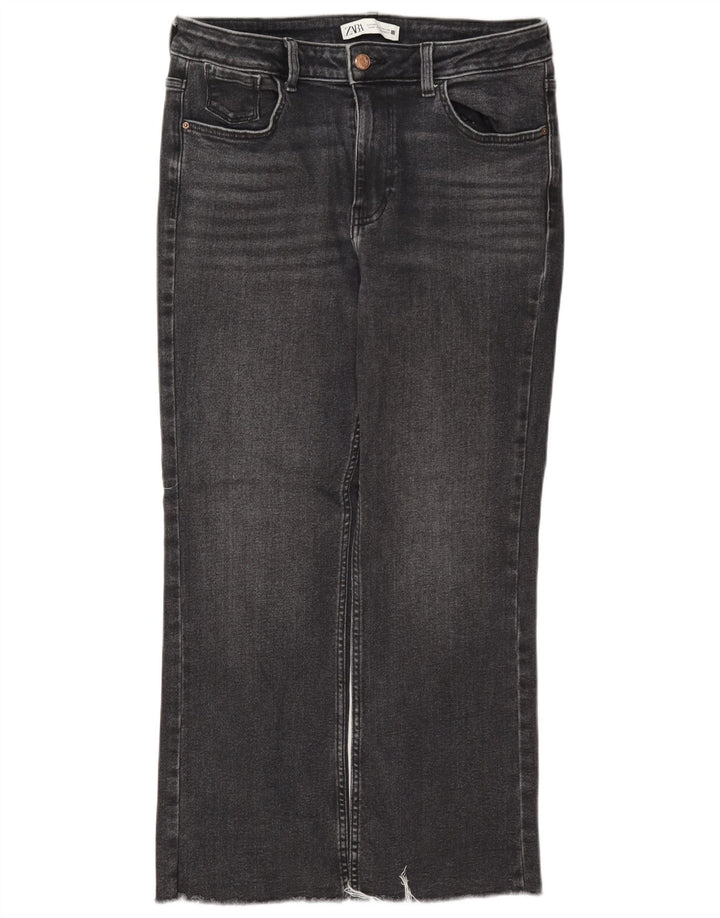 Zara Γυναικείο Cropped Jeans EU 40 Medium W30 L26 Grey