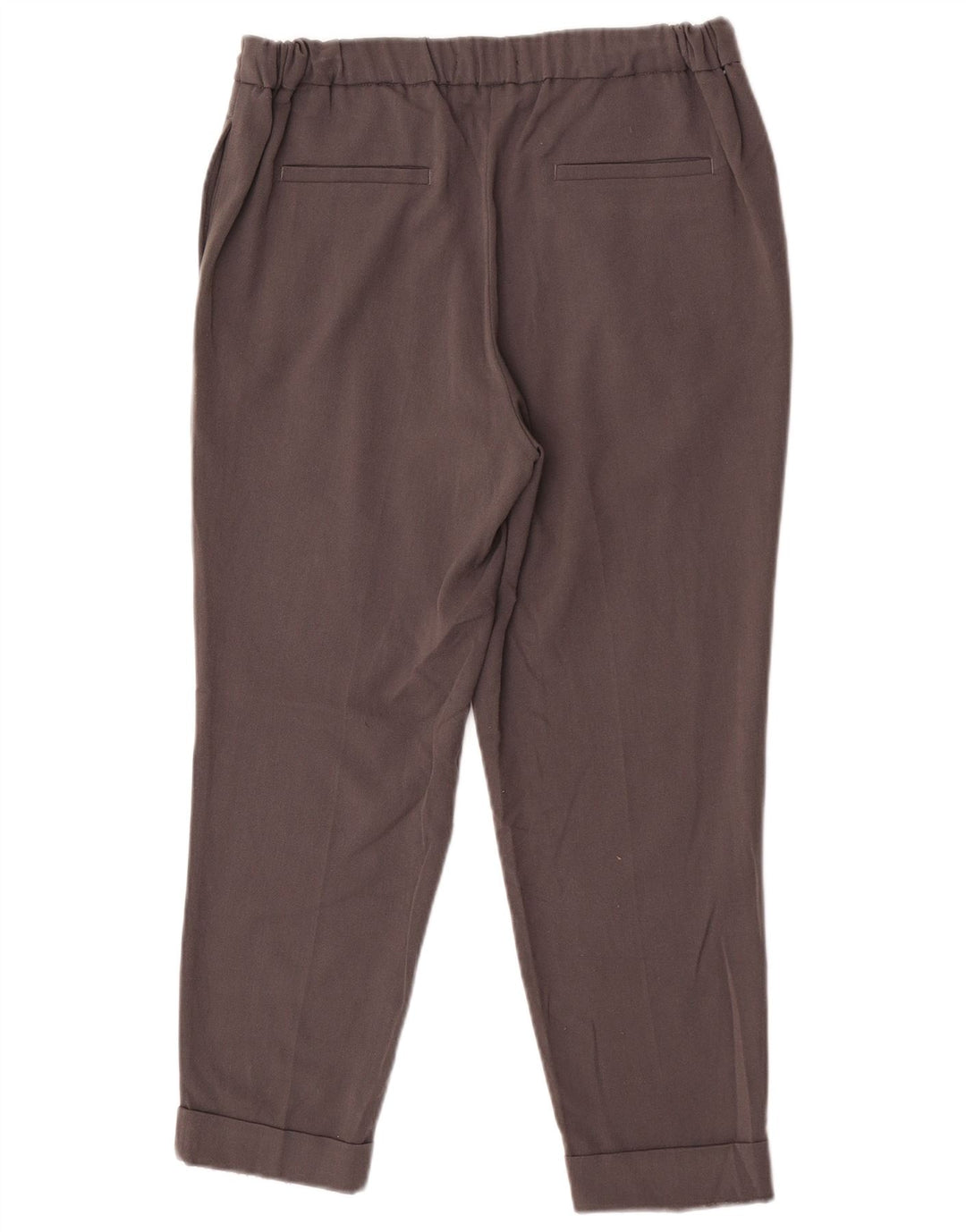 Marks & Spencer Γυναικείο Cropped Παντελόνι UK 12 Medium W30 L25 Grey Polyester