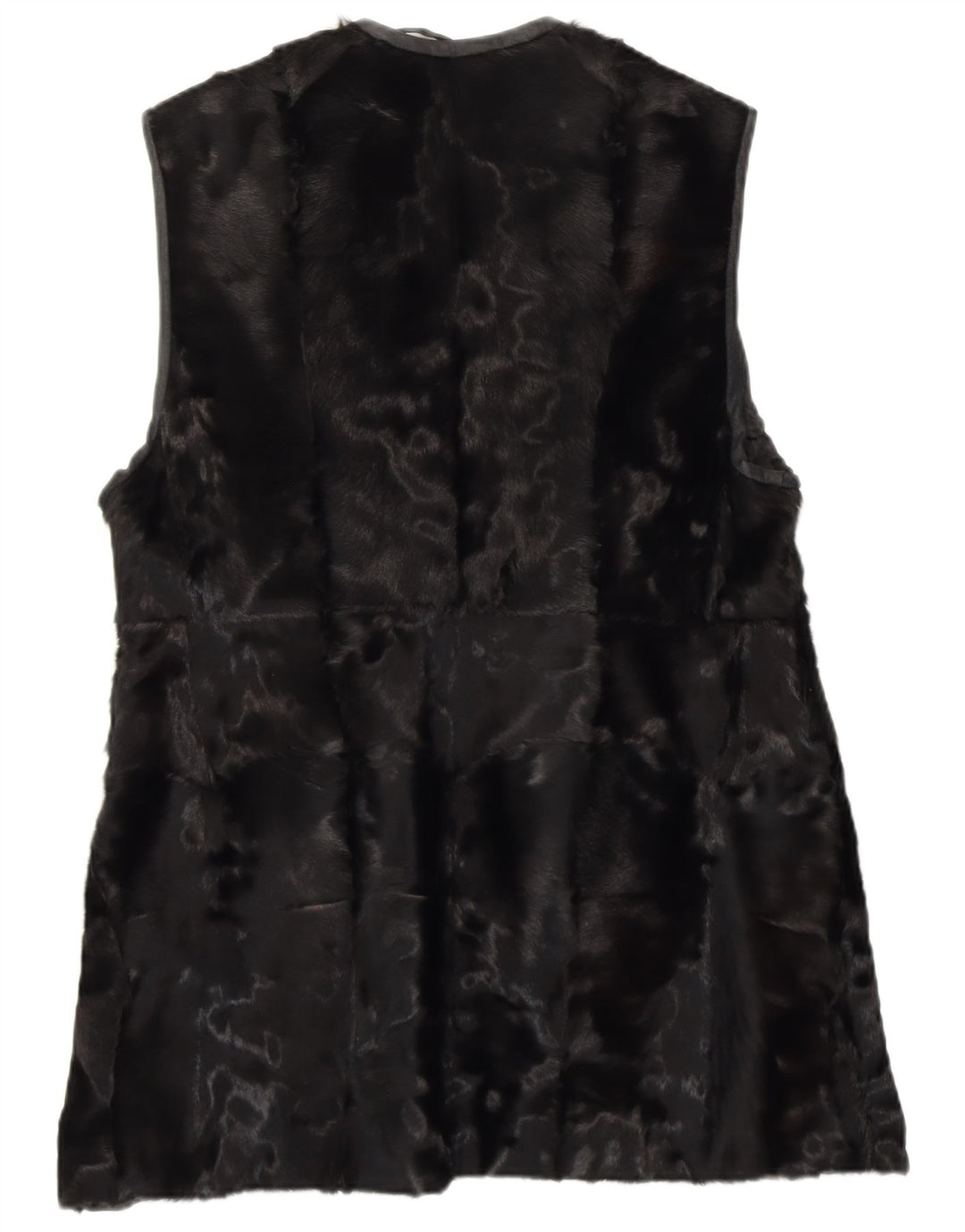 Vintage γυναικεία γούνα Gilet UK 14 Medium Black