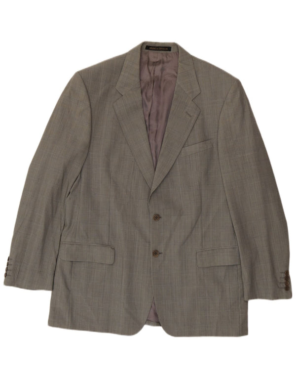 Marks & Spencer Ανδρικό σακάκι σακάκι με 2 κουμπιά UK 42 Large Green Houndstooth
