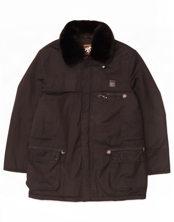 Piero Guidi Ανδρικό Utility Jacket UK 44 2XL Μαύρο βαμβακερό