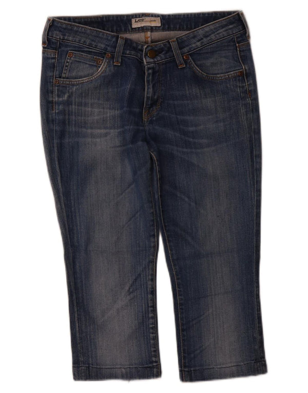 LEE Womens Norma Cropped Jeans W30 L19 Blue Cotton