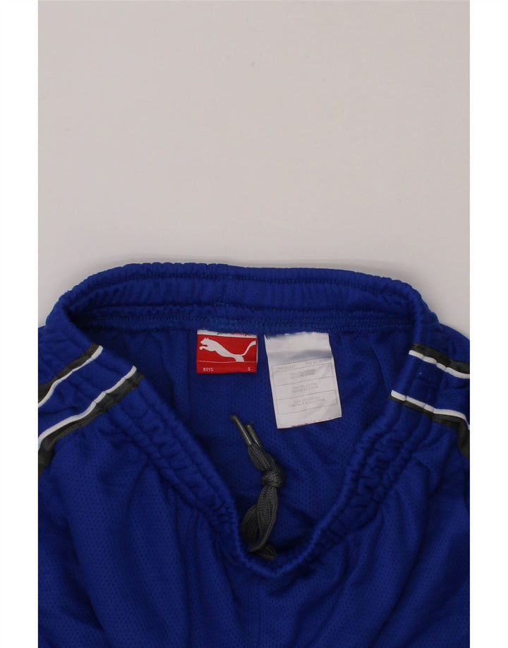 PUMA Boys Sport Shorts 7-8 Years Small Blue Polyester Vintage Puma and Second-Hand Puma from Messina Hembry 