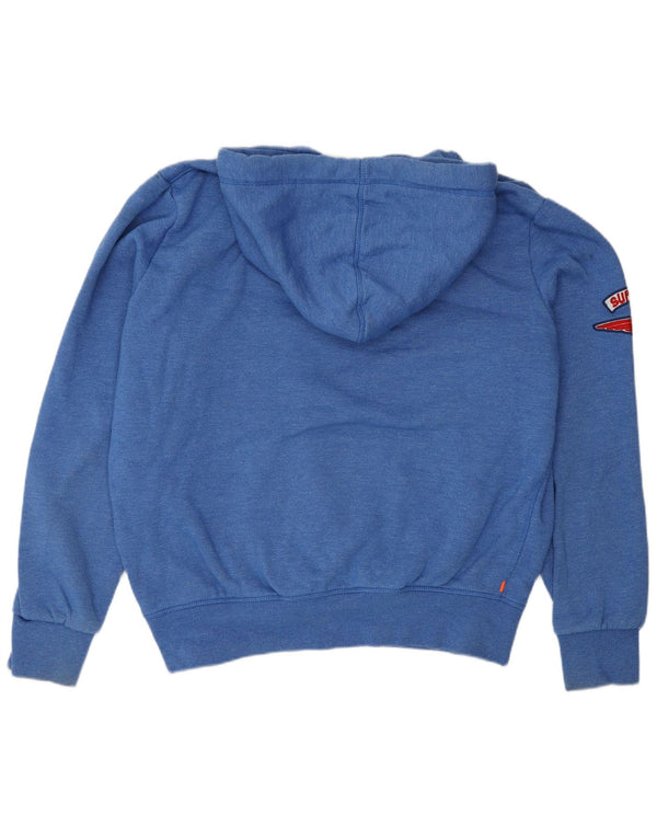 Ανδρικό γραφικό κουκούλα Superdry 2XL Μπλε βαμβακερό