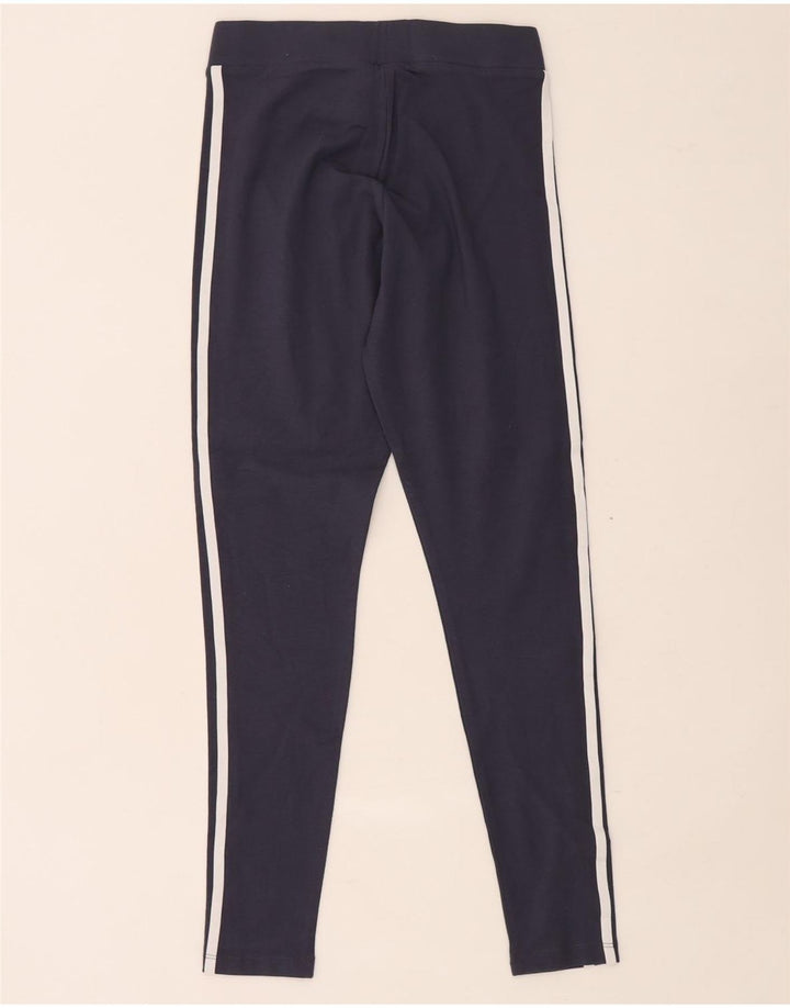 Γυναικείο κολάν Adidas UK 12 Medium Navy Blue