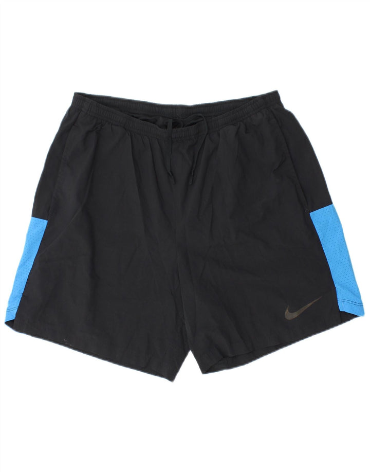 Ανδρικό αθλητικό σορτς Nike Dri Fit με μεγάλο μαύρο χρώμα από πολυεστέρα