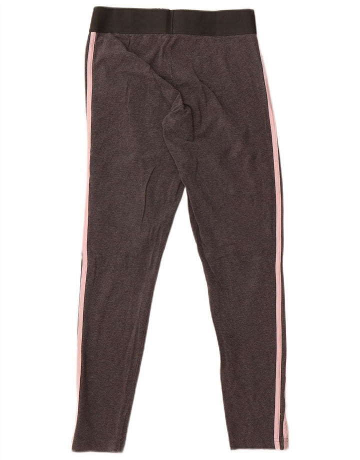 Γυναικείο κολάν Adidas UK 12 μεσαίο γκρι βαμβακερό