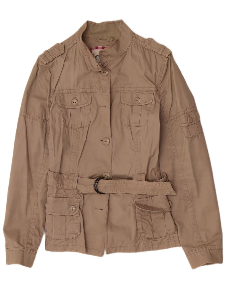 Esprit Γυναικείο Military Jacket UK 12 Medium Beige Cotton