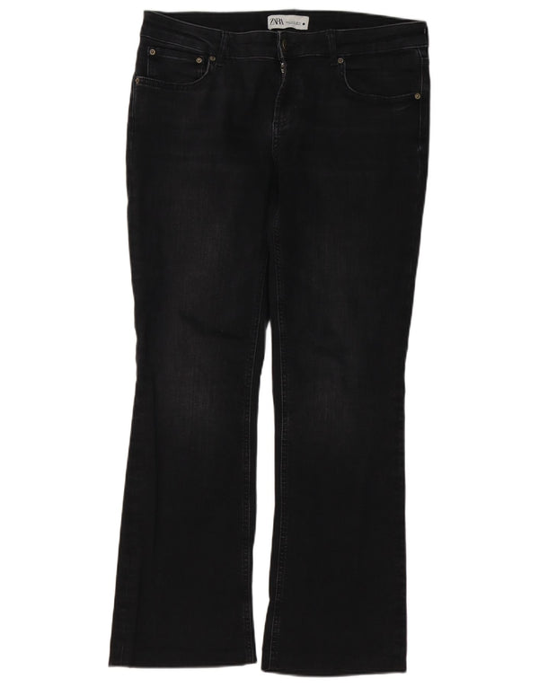 Zara Womens Bootcut Jeans EU 42 Large W32 L29 Black