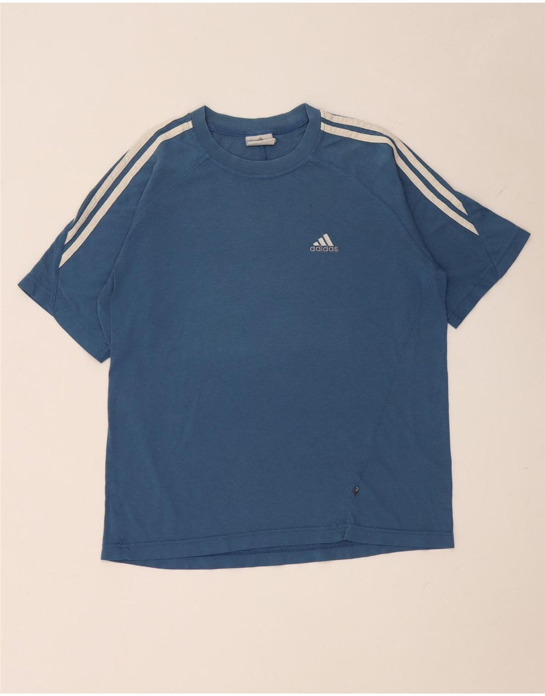 Ανδρικό T-Shirt Adidas Top Μικρό Μπλε Βαμβακερό