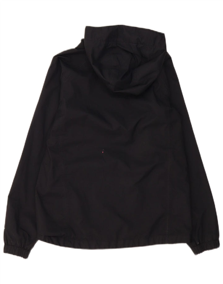 The North Face Boys Hooded Rain Jacket 11-12 Years Large Black Polyester