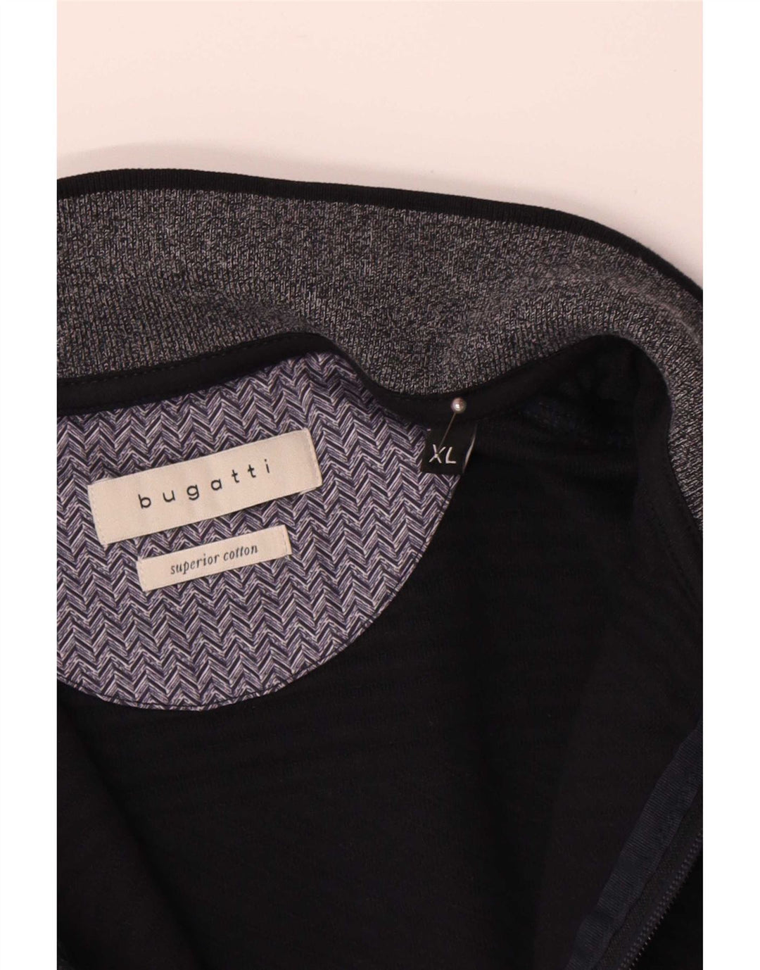 Ανδρικό πουλόβερ Bugatti Cardigan XL Navy Blue Cotton