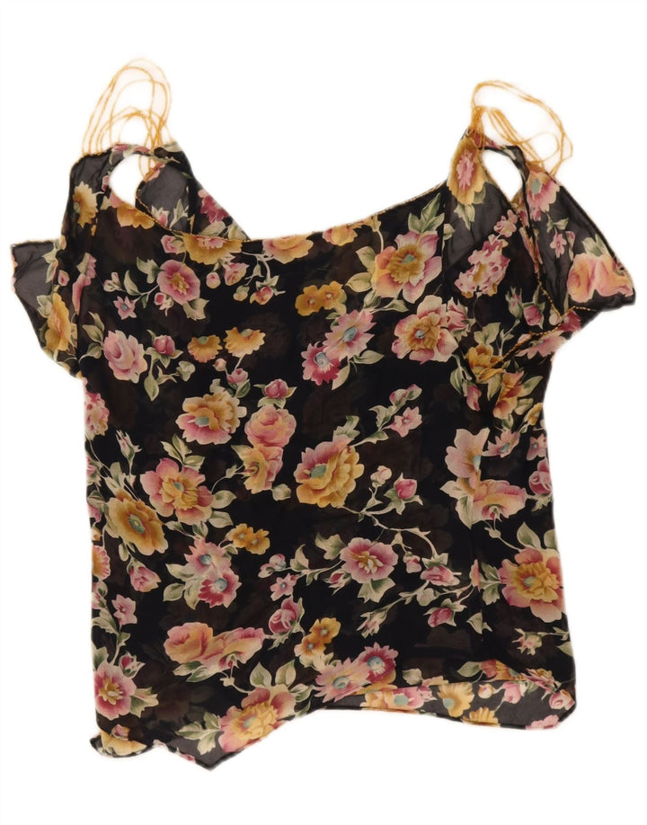 Luisa Spagnoli Γυναικεία Μπλούζα Off Shoulder Top IT 44 Medium Black Floral