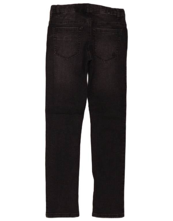 Benetton Boys Slim Jeans 11-12 ετών 2XL W28 L30 Γκρι βαμβακερό