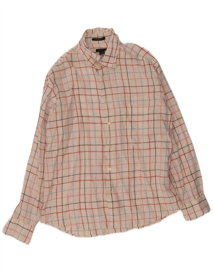 Ανδρικό πουκάμισο Gant Slim Fit XL Λευκό λινό