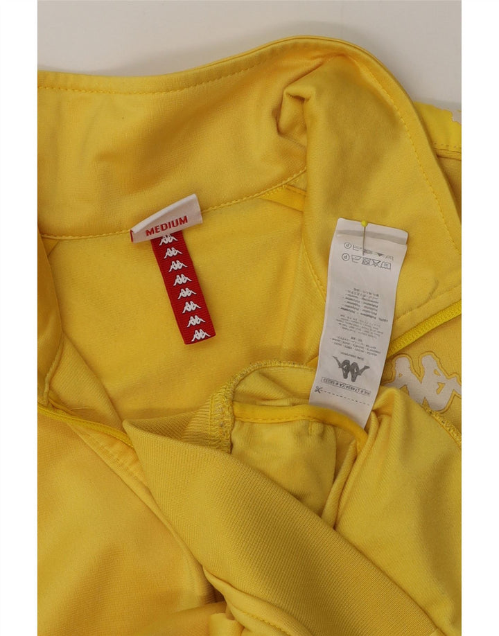 Ανδρική φόρμα με γραφικό φόρμα Kappa Top Jacket μεσαίου κίτρινου πολυεστέρα