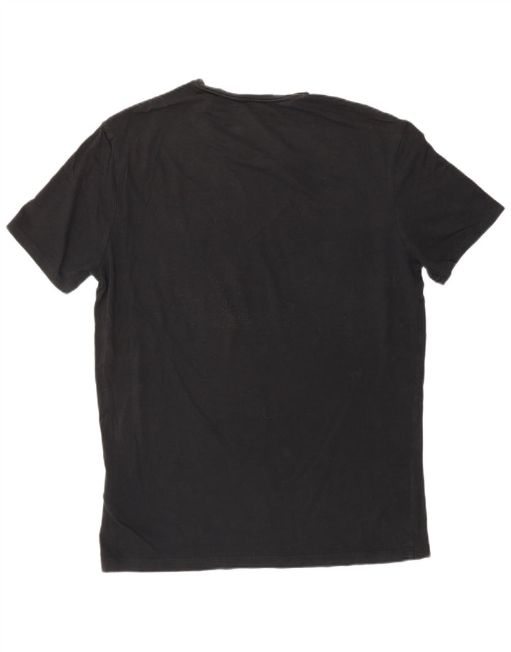 Ανδρικό T-Shirt Guess Top μεγάλο μαύρο βαμβακερό
