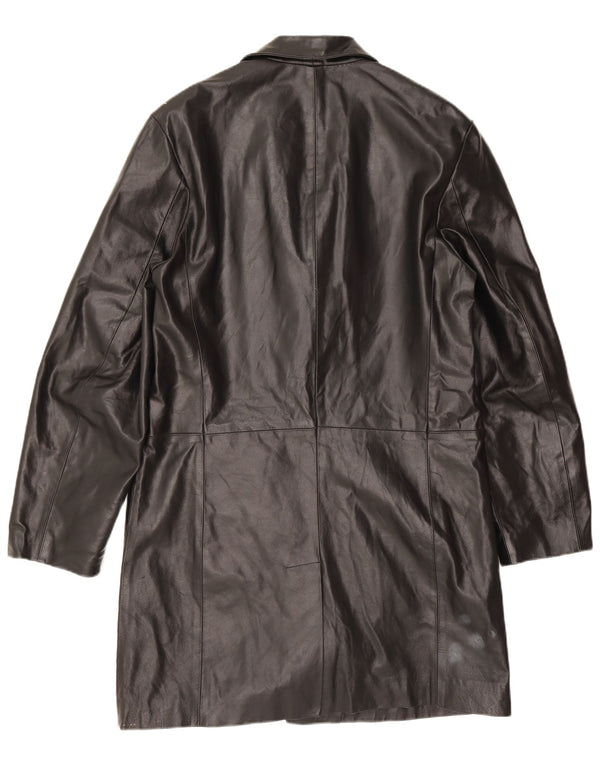 Ανδρικό δερμάτινο παλτό Douglas UK 38 Medium Black Leather