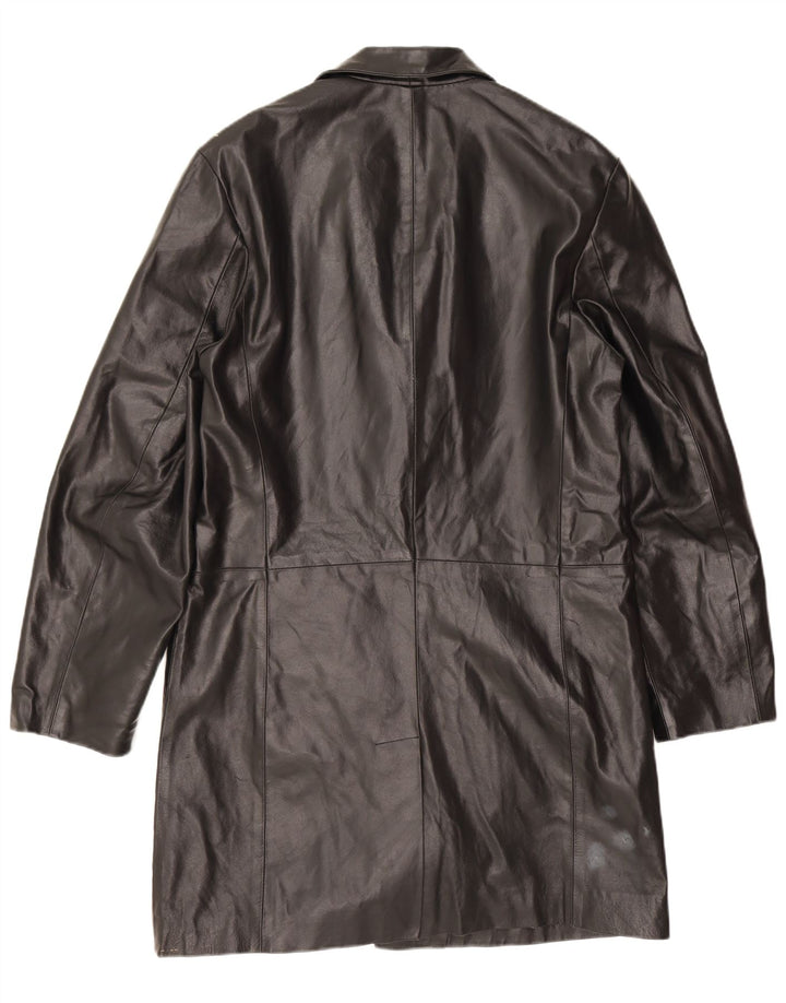 Ανδρικό δερμάτινο παλτό Douglas UK 38 Medium Black Leather