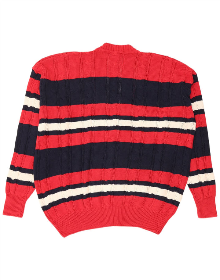 Ανδρικό πουλόβερ ζακέτα Trussardi IT 50 Medium Navy Blue Colourblock