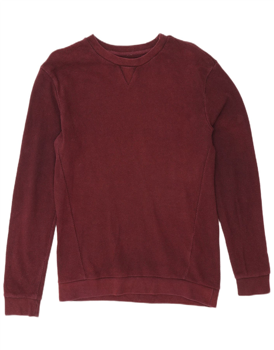 Ανδρικό φούτερ Zara Jumper από μεσαίο βαμβακερό μπορντό