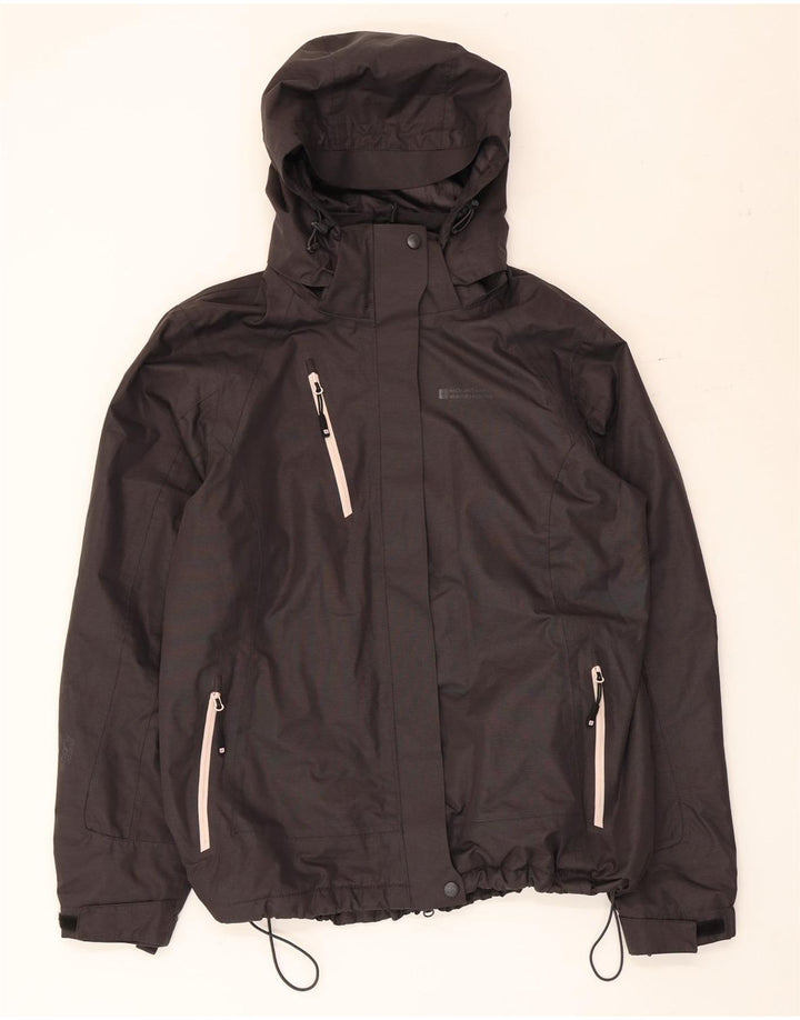 Mountain Warehouse Γυναικείο μπουφάν βροχής με κουκούλα UK 16 Large Black Polyester