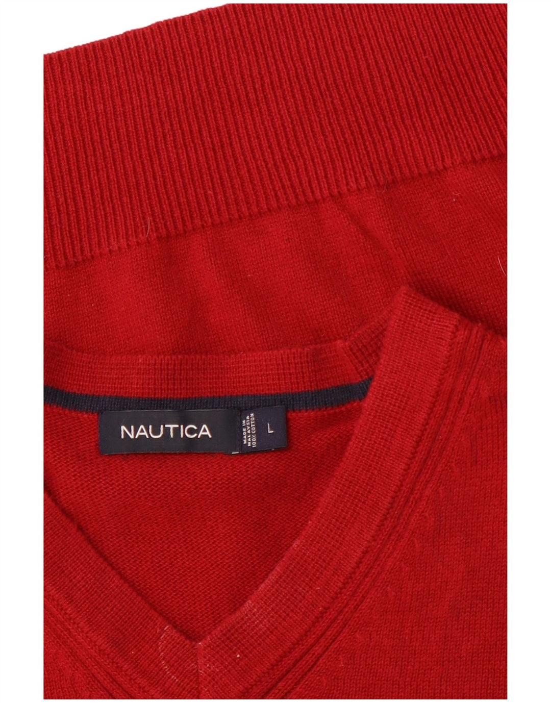 NAUTICA Γυναικείο γιλέκο Tank Top UK 16 μεγάλο κόκκινο βαμβακερό