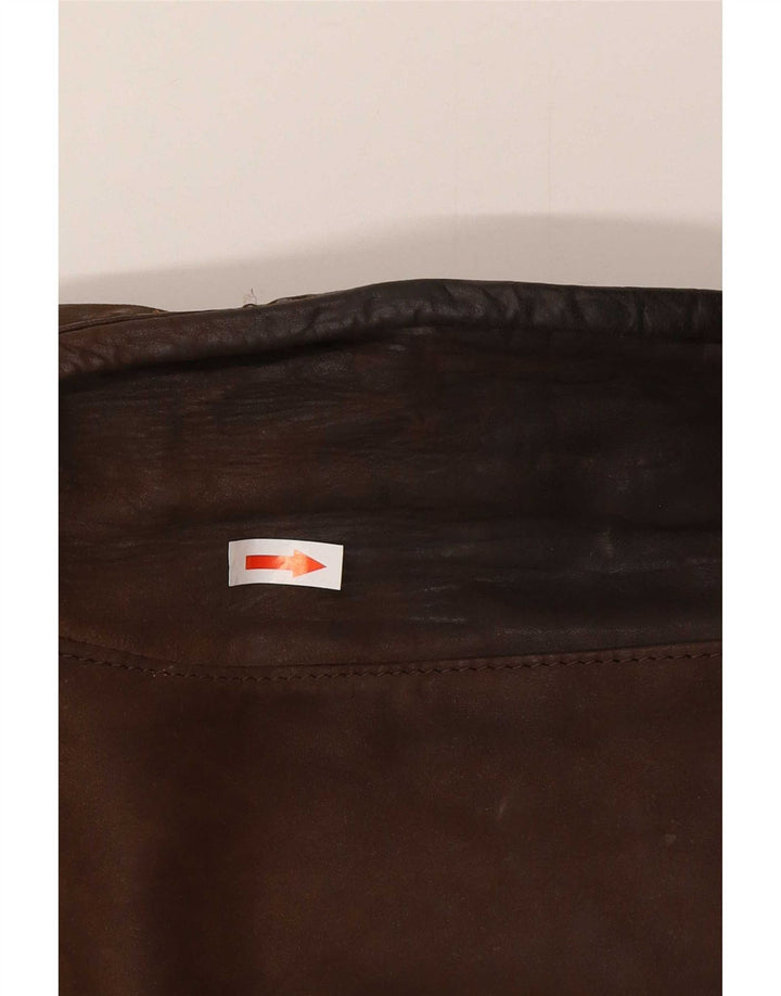 Vintage Ανδρικό Δερμάτινο Μπουφάν UK 42 XL Καφέ