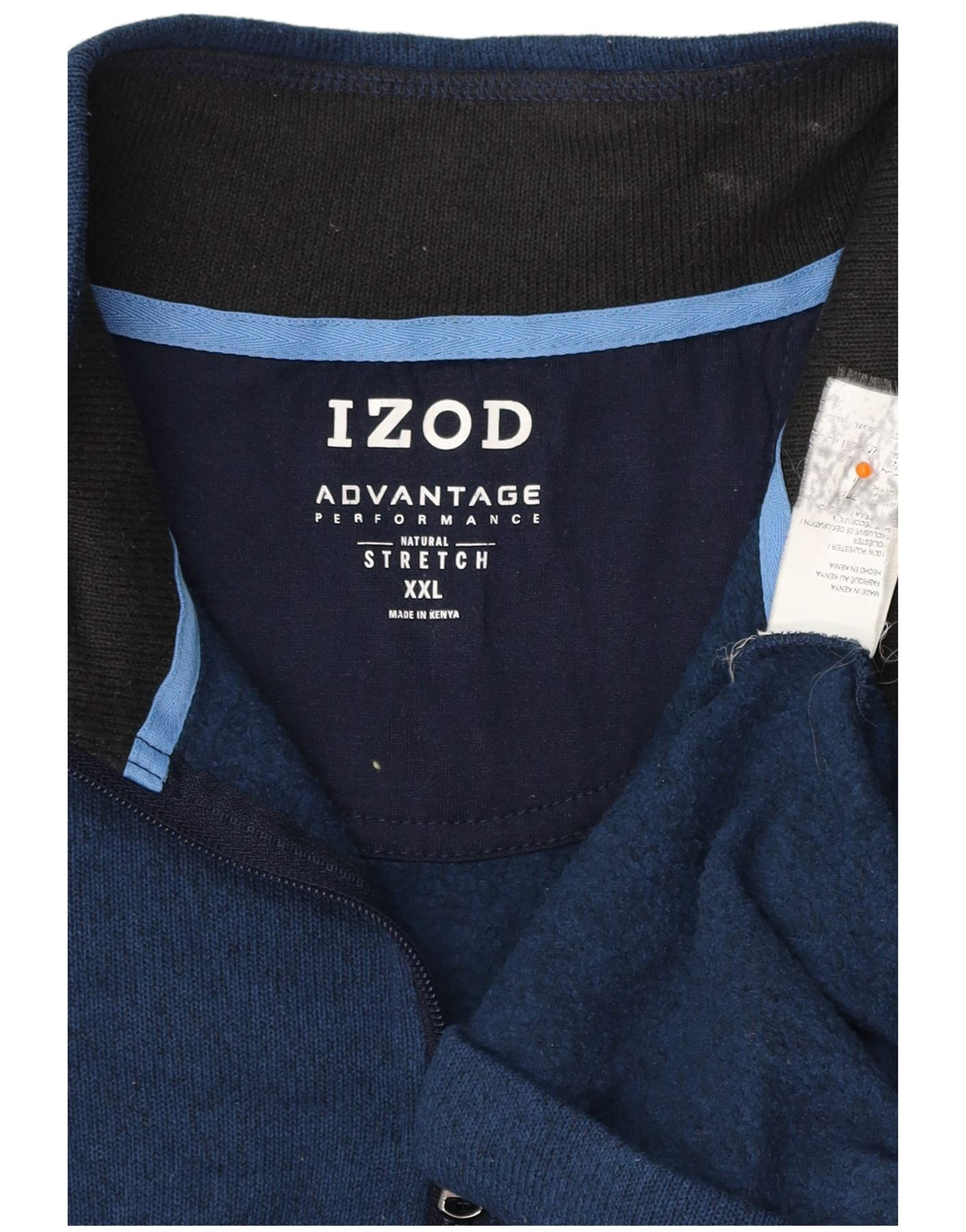 Ανδρικό φούτερ IZOD με φερμουάρ Jumper 2XL Navy Blue Flecked Polyester