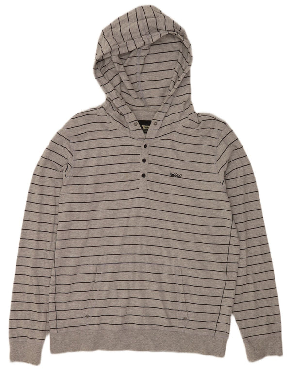 Mossimo Ανδρικό Hoodie Jumper XL Γκρι βαμβακερό ριγέ