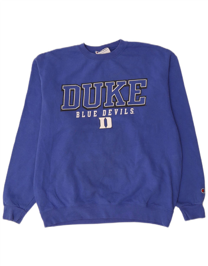 Champion Mens Duke Blue Devils Basketball Graphic Φούτερ Jumper Large