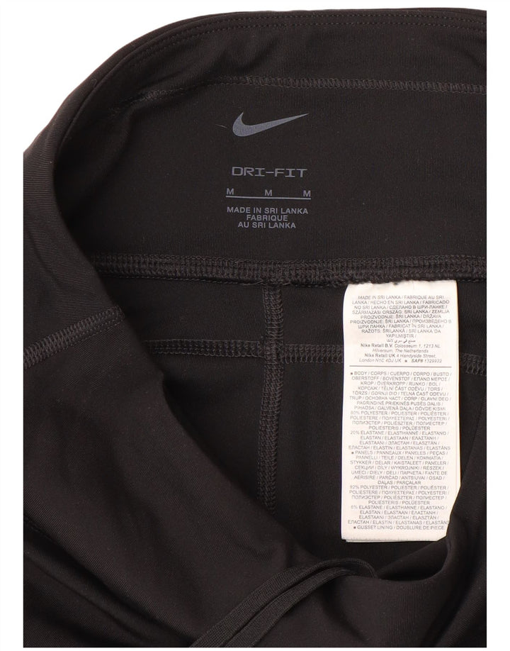 Γυναικεία κολάν Nike Dri Fit Capri UK 14 Μεσαίο μαύρο πολυεστέρα