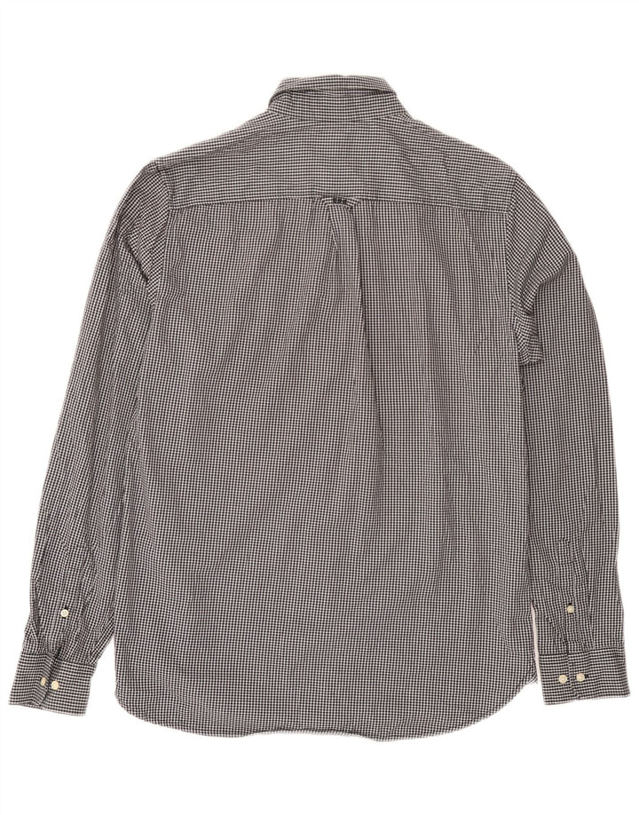 Ανδρικό πουκάμισο Superdry, μεσαίο μαύρο βαμβακερό Gingham