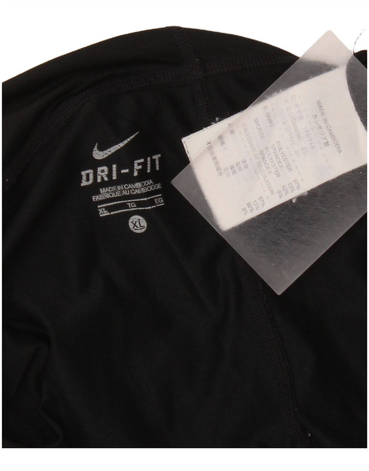 Nike Womens Dri Fit Skort UK 18 XL Μαύρος πολυεστέρας