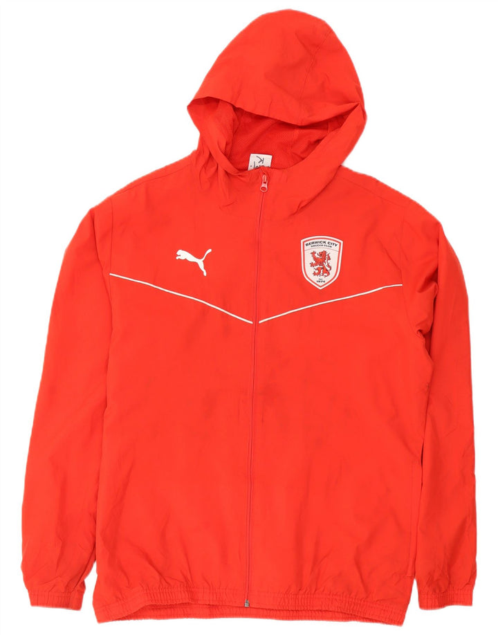 Ανδρική φόρμα Puma Berwick City Hooded Top Jacket μεγάλο κόκκινο πολυεστέρα