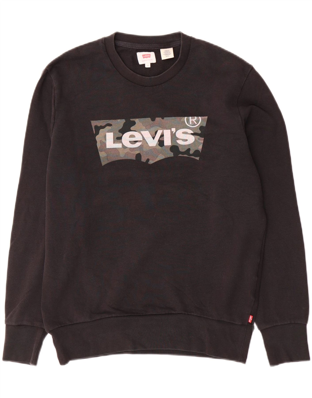 Ανδρικό γραφικό φούτερ Levi's Small μαύρο βαμβακερό