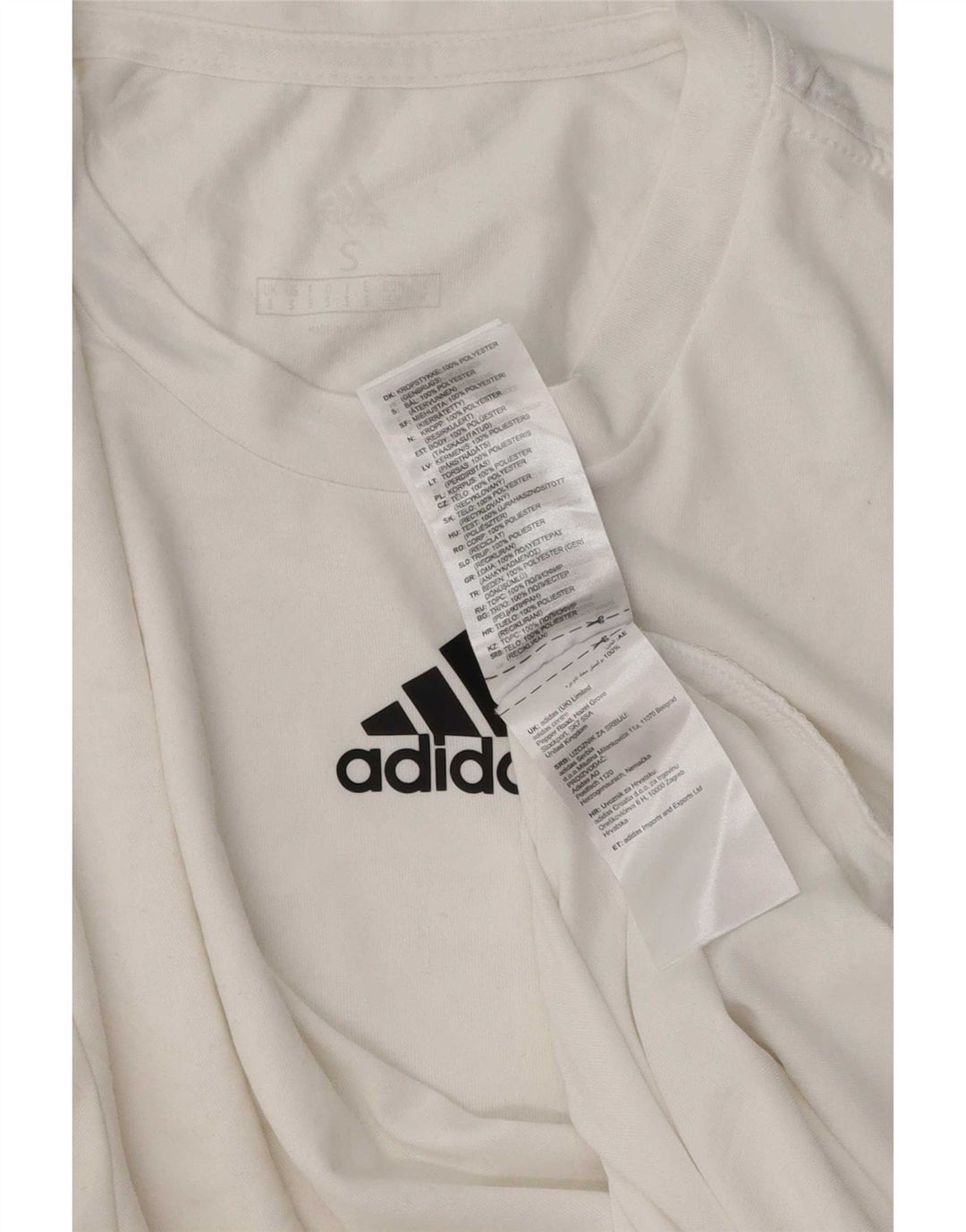 Adidas Ανδρικό T-Shirt Aeroready Top Small White Polyester