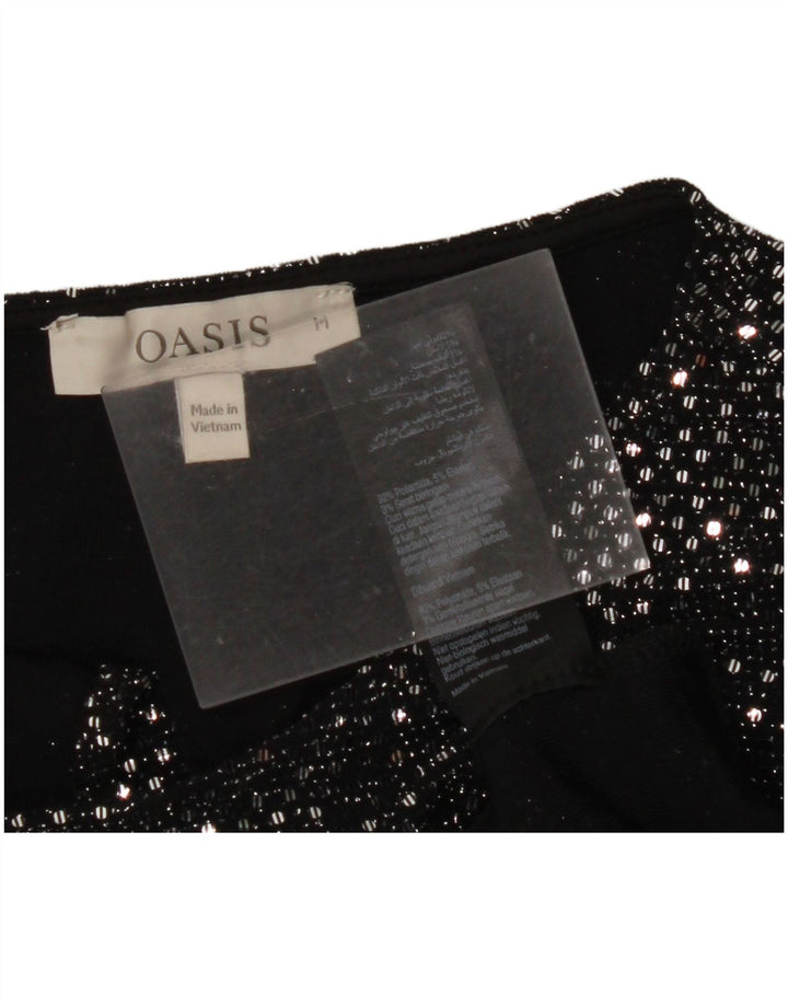 Γυναικεία μπλούζα OASIS Top UK 14 Medium Black Polyamide