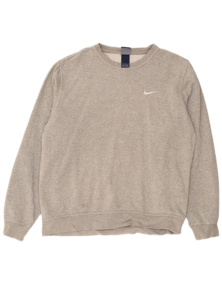 Ανδρικό φούτερ Nike Jumper με μεγάλο γκρι βαμβακερό χρώμα